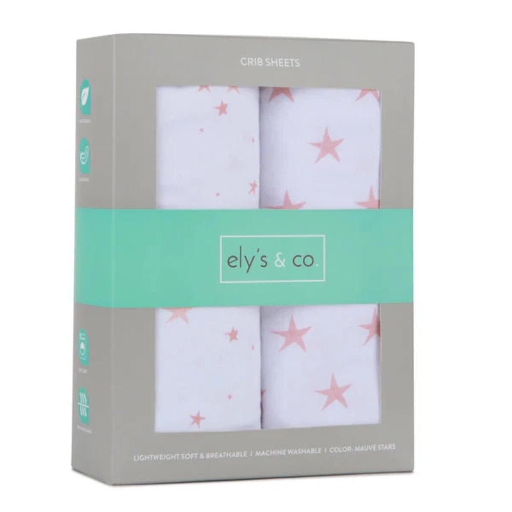 Crib or Toddler Bed Sheet NEW in Box Star Pattern 100% Cotton